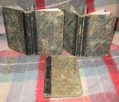 Antique 3 PRESBYTERIAN BOARD OF PUBLICATION Religious Books 1858 Leather Spines-image
