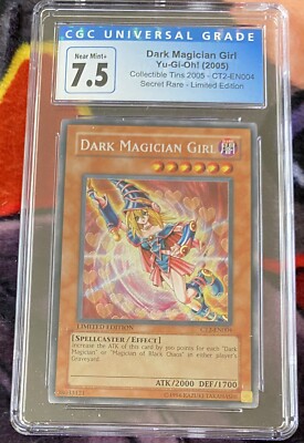 Yu-Gi-Oh! Dark Magician Girl CT2-EN004, CGC 7.5-image