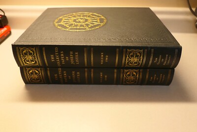 The Collected Papers of Joseph Baron Lister in 2 Leather Bound Volumes-image