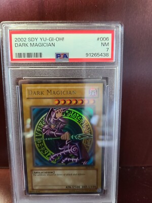 2002 Yugioh! TCG - Dark Magician - SDY-006 Unlimited - Ultra Rare Holo-image