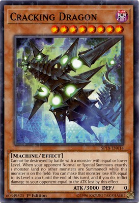 1 x Cracking Dragon - SP18-EN014 - Starfoil Rare - 1st Edition Near Mint, Englis-image