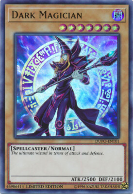 YUGIOH Dark Magician  DUPO-EN101  USA Version  NM  50 AVAILABLE!-image