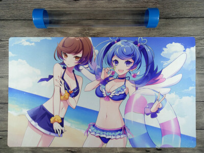 Ygomat Vrains Blue Angel Custom Playmat TCG Duel Mat Free High Quality tube-image