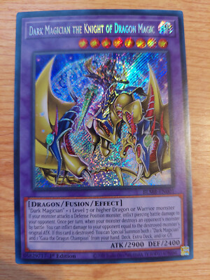 Dark Magician the Knight of Dragon Magic - BLMR-EN001 - Near Mint NM - Secret-image