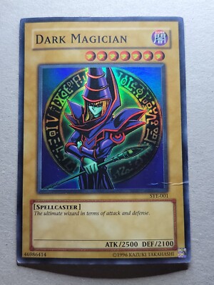Dark Magician - SYE-001 - Super Rare - 1st Edition - YuGiOh-HP Crease -image