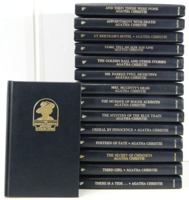 THE AGATHA CHRISTIE MYSTERY COLLECTION Lot of 15 Hardcovers  Bantam Leatherette-image