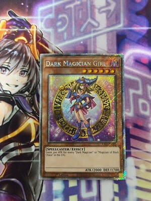 Yugioh Dark Magician Girl (Alt Art B) Platinum Secret Rare RA03-image