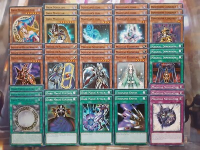 YuGiOH Complete Dark Magician Girl Deck 40 Cards Yami Yugi Muto + Bonus Gift-image