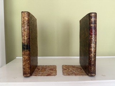 Pair of 19th Century Leather Bound Bookends De Malte & Les America 6-image