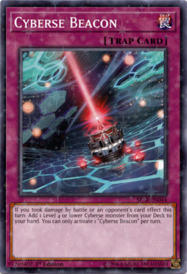 1x Cyberse Beacon - SP18-EN044 - Starfoil Rare - 1st Edition SP18 - Star Pack VR-image
