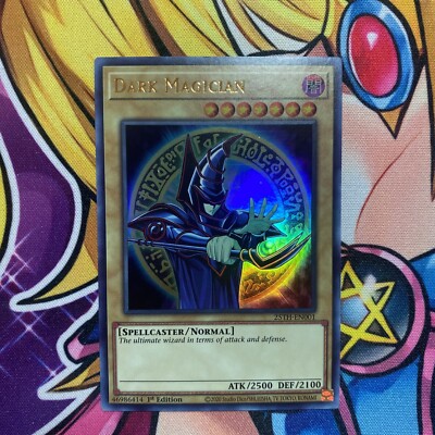 Yugioh! Dark Magician 25th-EN001 BACH 1st Edition Ultra Rare VLP-image