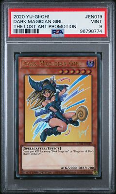 2020 YU-GI-OH! THE LOST ART PROMOTION #EN019 DARK MAGICIAN GIRL PSA 9-image
