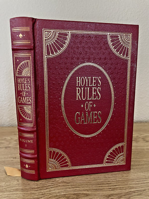 HOYLES RULES OF GAMES Vol 1 (Collector Edition LEATHER BOUND Book 1991) Gambling-image