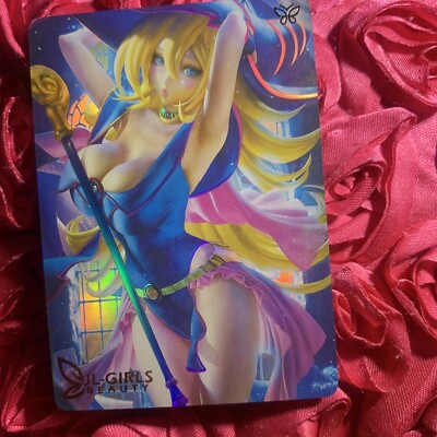 DARK MAGICIAN GIRL YU-GI-OH ! JL BEAUTY GODDESS Anime ACG Waifu Holo Card-image