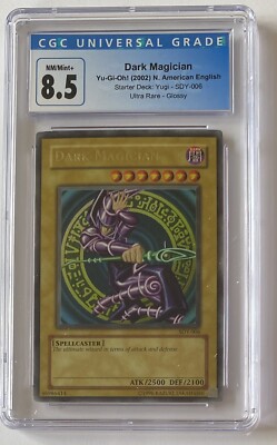 Yu-Gi-Oh! Dark Magician SDY-006, CGC 8.5-image