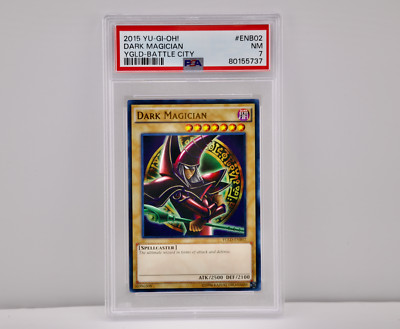 Yu-Gi-Oh! Dark Magician YGLD-ENB02 Unlimited Ultra Rare PSA 8-image