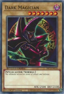 Yugioh - Dark Magician - 1st Edition - Red Cloak NM - Plus Free Holographic Card-image