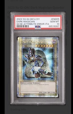 2023 YU-GI-OH! LC01 DARK MAGICIAN QCSE-ATTRIBUTE ERROR-ITA PSA 10-image