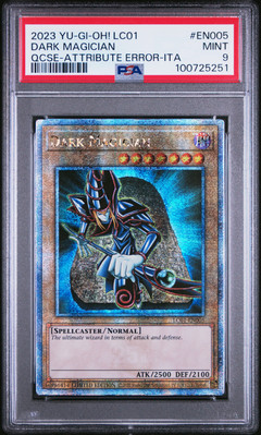 2023 YU-GI-OH! LC01-LEGEND COLL: 25TH ANV ED #EN005 DARK MAGICIAN PSA 9-image