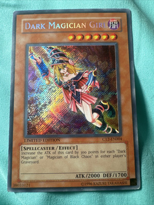 Yu-Gi-Oh Dark Magician Girl CT2-EN004 Secret Rare Limited LP/MP-image