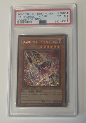 2005 Yu-Gi-Oh Dark Magician Girl Promo CT2-EN004 PSA 8 NM-MT-image