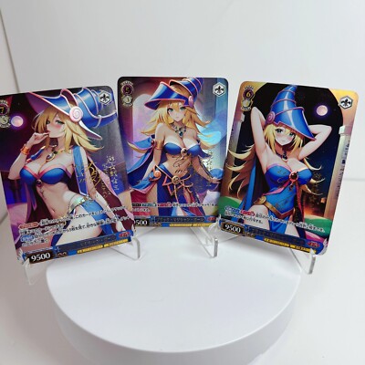 3×Dark Magician Girl Doujin Card Yu-Gi-Oh Goddess Stroy Waifu Custom DIY 63*88-image