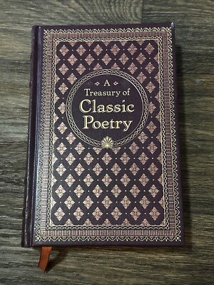 A Treasury of Classic Poetry - Leather Bound By Barnes & Noble 2014 Hardcover-image