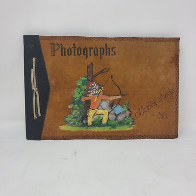 Mountain Springs Colorado 1930's Leather Bound Photo Book-image