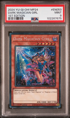 2024 YU-GI-OH! MP24-25TH ANV TIN: DUELING MIRRORS DARK MAGICIAN GIRL PSA 9-image