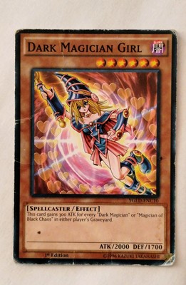 Yugioh Dark Magician Girl YGLD-ENC10 1st Edition Heavily Played-image