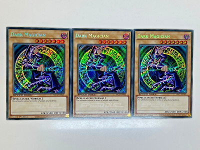 Yugioh - 3x Dark Magician - SBC1-ENA01 - Secret Rare - 1st Edition-image