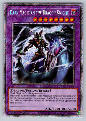 Dark Magician the Dragon Knight Yugioh RA03-EN268 Platinum Secret Rare PSR NM-image