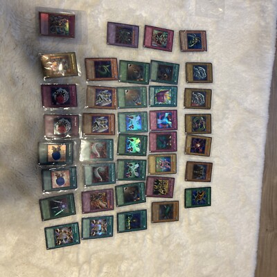 Vintage 37x Card Yu Gi Oh Holo Cards + Free Modern / Gold Border Cards -image