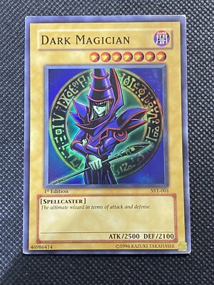 YUGIOH! - Dark Magician SYE-001 Super Rare 1st Edition MP Yugi Evolution-image