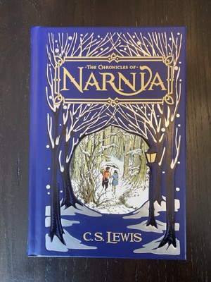 1st edition Chronicles of Narnia CS Lewis Barnes & Noble Hardcover Leather Bound-image