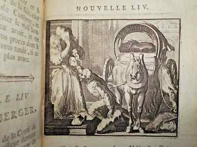 1786 collection of stories the new novellas 25 engravings antique book leather-image