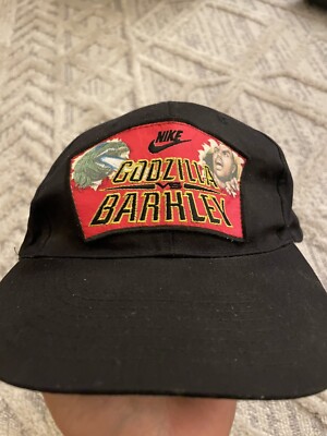 Vintage Nike Godzilla Vs Barkley Snapback Patch 1992 Hat Charles NBA-image