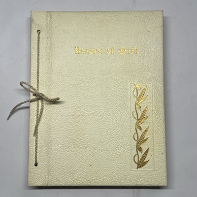 Leaves Of Gold Anthology Of Prayers Leather Bound Gilded Edges Bible Book 1948-image