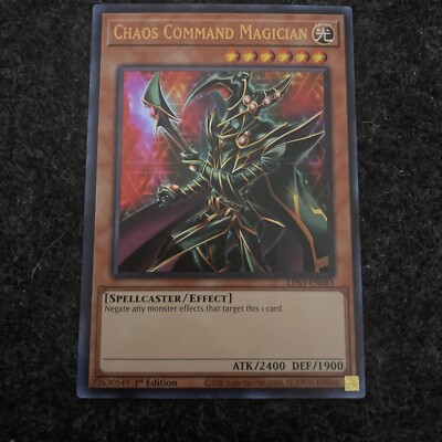 Yugioh LDS3-EN083 Chaos Command Magician Gold Ultra Rare 1st Edition-image