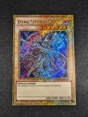 Yugioh - Dark Magician MVP1-ENGV3 Limited Edition Gold Secret Rare NM-image