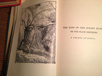 JOHN RUSKIN-THE KING OF THE GOLDEN RIVER + IN COLLECTED WORKS  c1900-PLATES-image