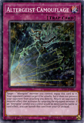 Altergeist Camouflage - SP18-EN047 - Starfoil Rare - 1st Edition NM YuGiOh!  Sta-image