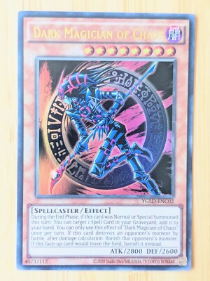 Dark Magician of Chaos YGLD-ENC02 NM Unlimited [Yu-Gi-Oh! Ultra Rare, Near Mint]-image