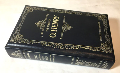 The Works Of O. Henry Black Bonded Leather Gilt Pgs (HC, 1984, Octopus Books) EX-image