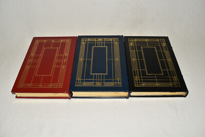 Easton Press 3V INIMITABLE JEEVES LEAVE PSMITH CODE WOOSTERS Wodehose 1E LEATHER-image