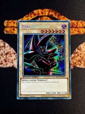 🔥YUGIOH • DARK MAGICIAN • SECRET RARE • SBC1-ENG01 • 1st EDITION • NM🔥-image
