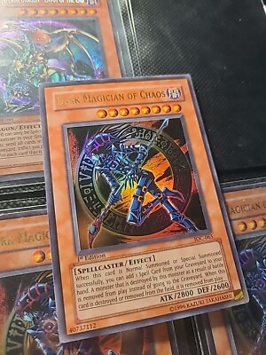 Dark Magician of Chaos IOC-065 1st Edition Wavy Print Holo Bleed-image