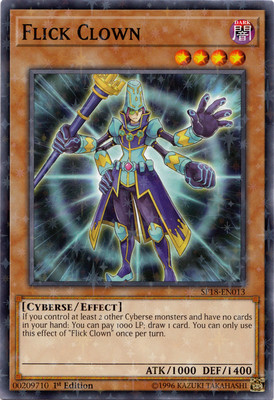 Flick Clown - SP18-EN013 - Starfoil Rare - 1st Edition NM YuGiOh!  Star Pack VRA-image