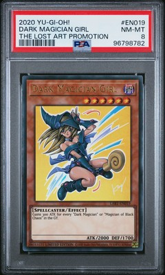 2020 YU-GI-OH! THE LOST ART PROMOTION #EN019 DARK MAGICIAN GIRL PSA 8-image