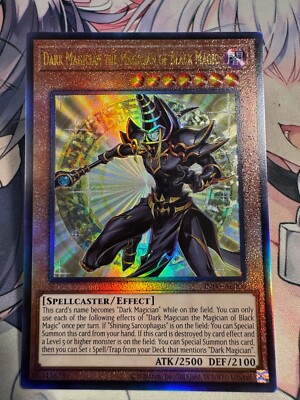 Yugioh Asian Eng INFO-AE006 Dark Magician the Magician of Black Magic Ult rare-image